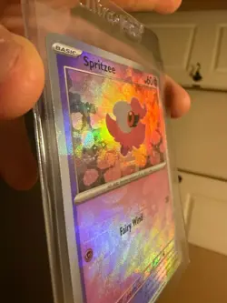 Spritzee (Poke Ball Pattern) 038/131 Sv: Prismatic Evolutions Holo Texture Shift - Image 3