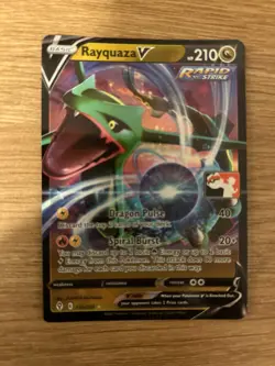 Pokemon TCG Rayquaza V Prize Pack Series One 110/203 Holo Ultra Rare - Image 1