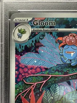 Pokemon Gloom Illustration Rare Holo 198/197 SV03: Obsidian Flames PSA 10 - Image 3