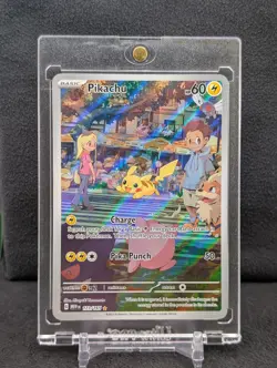 2023 Pokemon SV 151 Mew En Pikachu Illustration Rare Full Art 173/165 NM - Image 1