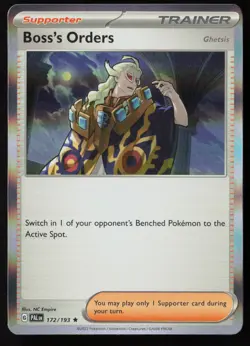 Pokemon Boss's Orders - 172/193 SV02: Paldea Evolved Holo Pack Fresh - NM - Image 1