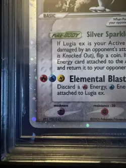 2005 POKEMON EX UNSEEN FORCES #105 LUGIA EX-HOLO BGS 8.5 - Image 4