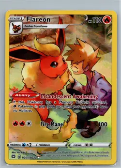 Pokemon TCG Flareon - SWSH09: Brilliant Stars Trainer Gallery TG01/TG30 - Image 1