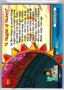 1999 Topps Pokemon TV Animation Edition FOIL # OR12 A SHIPFUL OF SHIVERS - Image 2