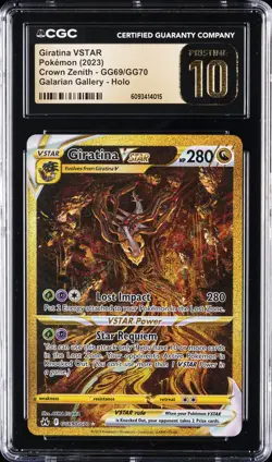 2023 POKEMON CROWN ZENITH #GG69 GIRATINA CGC 10 PRISTINE - Image 1