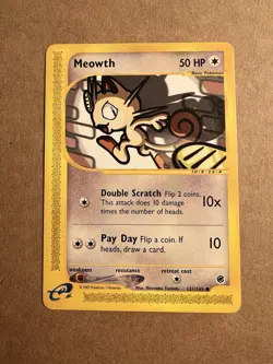 Pokemon TCG Meowth Expedition Base Set 121/165 Near Mint Condition - Image 1
