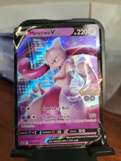 Mewtwo V Pokemon GO SWSH223 Holo Black Star Promo - Image 1