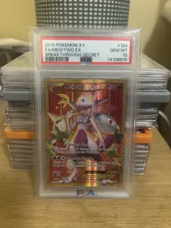 2015 Pokemon Xy Breakthrough #164 Fa/Mewtwo Ex Breakthrough-Secret PSA 10 - Image 1