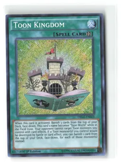 Toon Kingdom DRL2-EN023 Secret Rare 1st Edition Yu-Gi-Oh! - Image 1