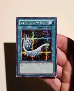 Yugioh Harpie's Feather Duster SDD-003 Prismatic Secret Rare Promo LP - Image 3