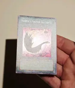 Yugioh Harpie's Feather Duster SDD-003 Prismatic Secret Rare Promo LP - Image 4