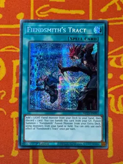 YUGIOH FIENDSMITH'S TRACT SECRET RARE 1ST EDITION NM MP25-EN093 - Image 1
