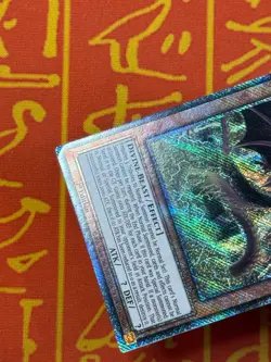 YUGIOH SLIFER THE SKY DRAGON PLATINUM SECRET RARE 1ST HEAVY PLAY RA03-EN244 - Image 3