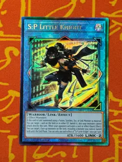 YUGIOH S:P LITTLE KNIGHT ULTIMATE RARE 1ST NM RA03-EN049 - Image 1