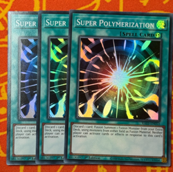 YUGIOH SUPER POLYMERIZATION SUPER RARE 1ST NM RA03-EN053 x3 PLAYSET - Image 1