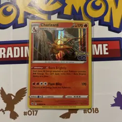 Pokemon TCG Charizard Holo Rare Card Pokemon Go 010/078 Near Mint Condition - Image 1