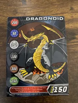 Bakugan Dragonoid Metal Gate Card 150 HSP Spin Master - Image 1