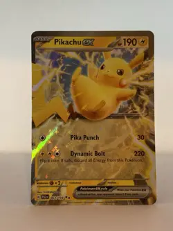 Pikachu ex Holo Foil Rare Pokemon Card - Mint Condition Pack Fresh - Image 3
