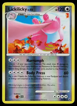Pokemon Card - Lickilicky Platinum 33/127 Rare Reverse Holo - Image 1