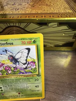 1999 Pokemon BUTTERFREE Jungle Set 1ST EDITION "d" ERROR Card 33/64 Mint - Image 4