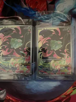 2 Pokemon Bulbasaur Mega Evolution Stamped Card 133/132 - Image 1