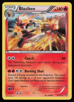 Blaziken 14/111 Holo Rare XY - Furious Fists Pokemon Card - Image 1