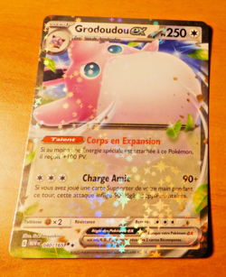 POKEMON 151 CARD HOLO CARTE Grodoudou EX 040/165 MEW FR VF JCC ** 2023 - Image 1