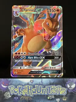 Pokemon Card Charizard GX SM211 Hidden Fates Promo Half Art Near Mint - Image 1