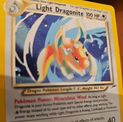 Pokemon TCG Light Dragonite Neo Destiny Holo Card 14/105 Unlimited Rare - Image 4