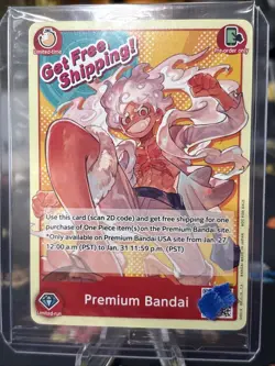 PREMIUM BANDAI CARD GAMES FEST 23-24 ONE PIECE CARD GAME Monkey.D.Luffy Rare! #2 - Image 1