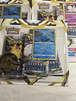 Pokemon Trading Card Game Silver Tempest 15 Packs Total Lot of 5 3-pack Blisters - Image 2