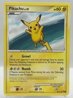Pikachu 15/17 Pop Series 9 Non Holo Promo 2009 Vintage Pokemon TCG Card - Image 1