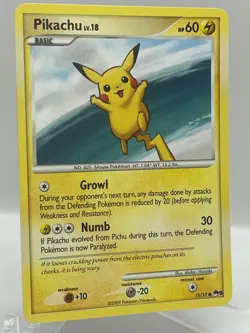 Pikachu 15/17 Pop Series 9 Non Holo Promo 2009 Vintage Pokemon TCG Card - Image 2