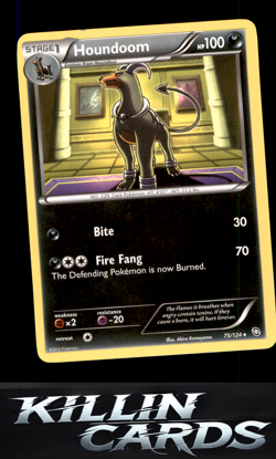 Houndoom 75/124 Pokemon Rare Dragons Exalted Card NM - Image 1