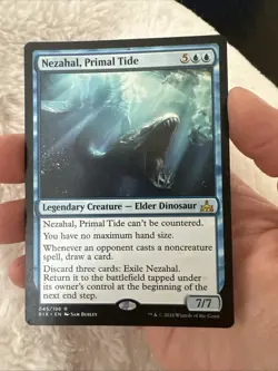 MTG Magic The Gathering Card Nezahal, Primal Tide Rivals of Ixalan Regular - Image 2