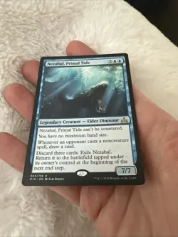 MTG Magic The Gathering Card Nezahal, Primal Tide Rivals of Ixalan Regular - Image 3