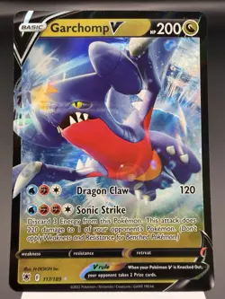 Garchomp V 117/189 - Ultra Rare Holo - Astral Radiance Pokemon Card NM - Image 1