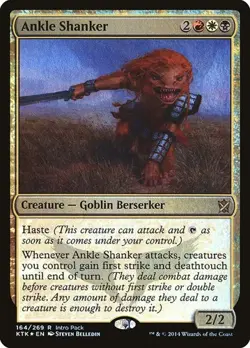 2x Ankle Shanker - Foil Promo Khans of Tarkir HP MTG - Image 1