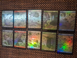 10x Foil Lord of the Rings Tales of Middle Earth Full Art Land Set Magic MTG - Image 2