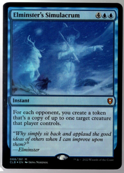 Elminster's Simulacrum 068/361 Mythic Foil Baldur's Gate Magic The Gathering NM - Image 1