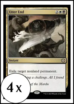 MTG - 4 x Utter End - Playset of 4 - Lost Caverns of Ixalan - Image 1