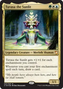 1x Tuvasa the Sunlit - Foil Light Play, English Commander 2018 MTG Magic - Image 1