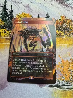 1 FULL ART PROMO Unholy Heat NM Foil Magic MTG Secret Lair SLP Sick Art! - Image 1