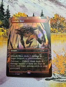 1 FULL ART PROMO Unholy Heat NM Foil Magic MTG Secret Lair SLP Sick Art! - Image 2