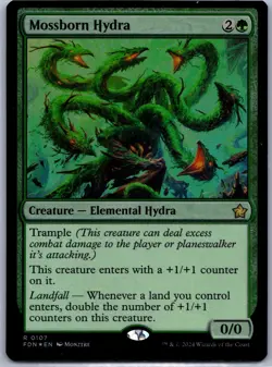 Foundations #107 Mossborn Hydra Foil - Image 1