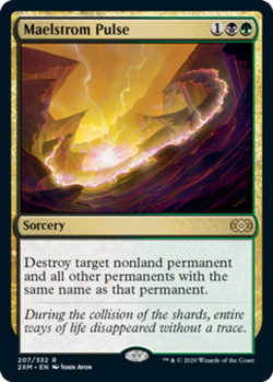 MTG Maelstrom Pulse - Foil, Double Masters, Moderately Played, English - Image 1