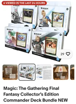 Magic: The Gathering Final Fantasy Collector’s Edition Commander Deck Bundle NEW - Image 1
