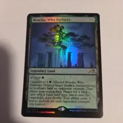 MTG Kamigawa Neon Dynasty Boseiju Who Endures Foil Rare NM - Image 1