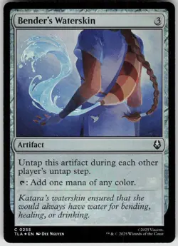MTG Bender's Waterskin Foil NM Avatar: The Last Airbender Magic 255 - Image 1