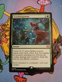 Arachnogenesis NM Commander: Duskmourn: House of Horror 169 MTG Regular - Image 4